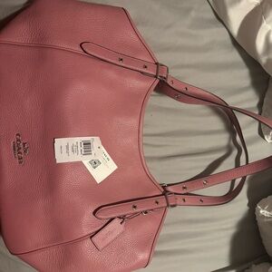 Coach Pink Leather Tote